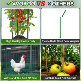 VVOKGO plant-support stake bracing a climbing vine in a garden