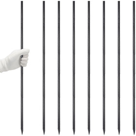 VVOKGO rebar stake 48-inch straight bundle anchors garden borders with solid support.