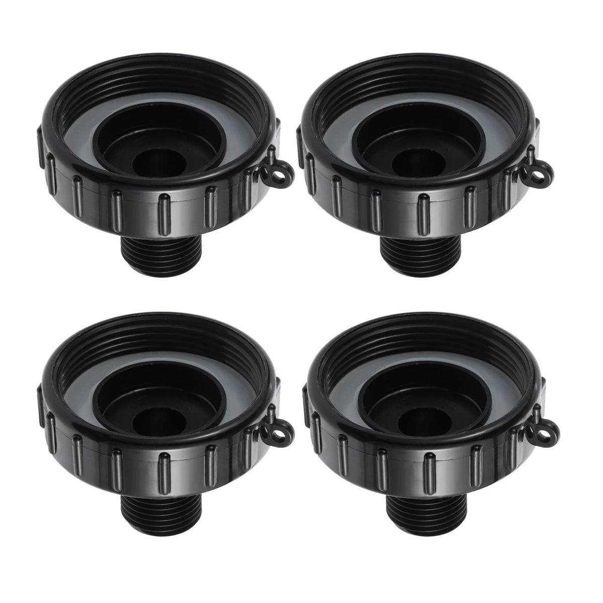 VYH 250-gallon IBC tote drain adapter four-pack ready for daily use
