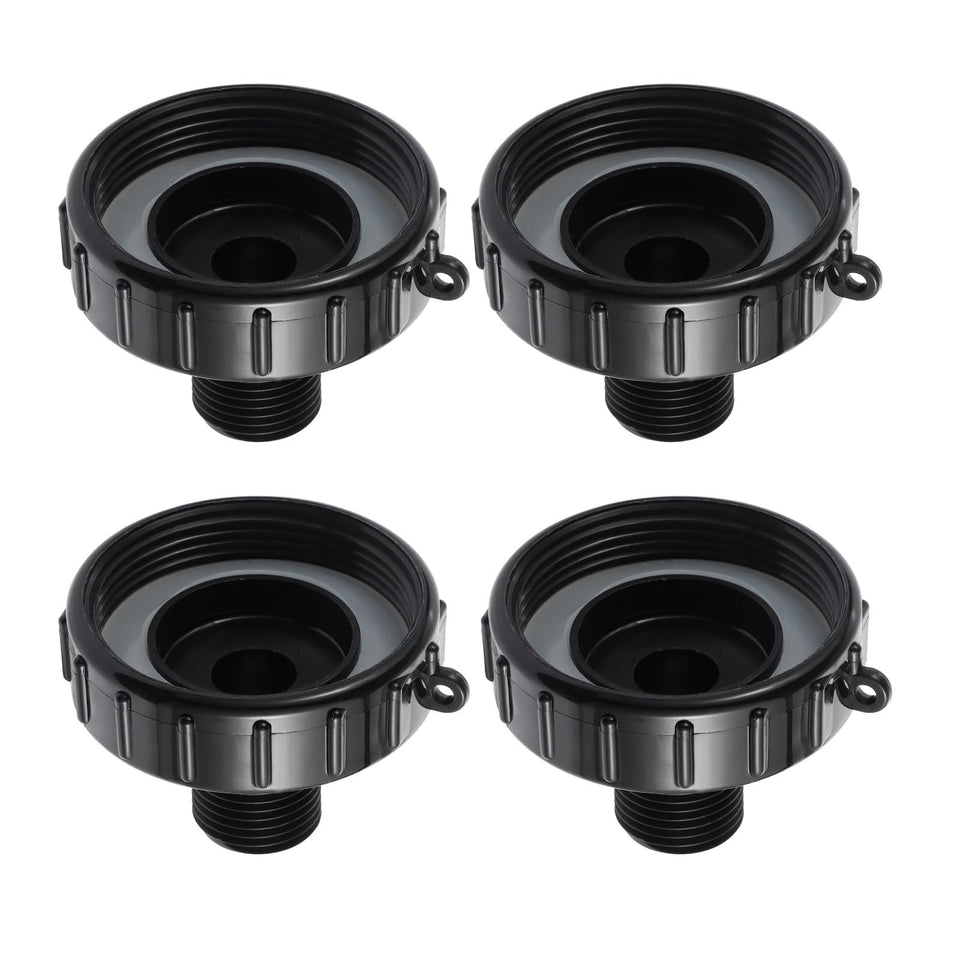 VYH 250-gallon IBC tote drain adapter four-pack ready for daily use