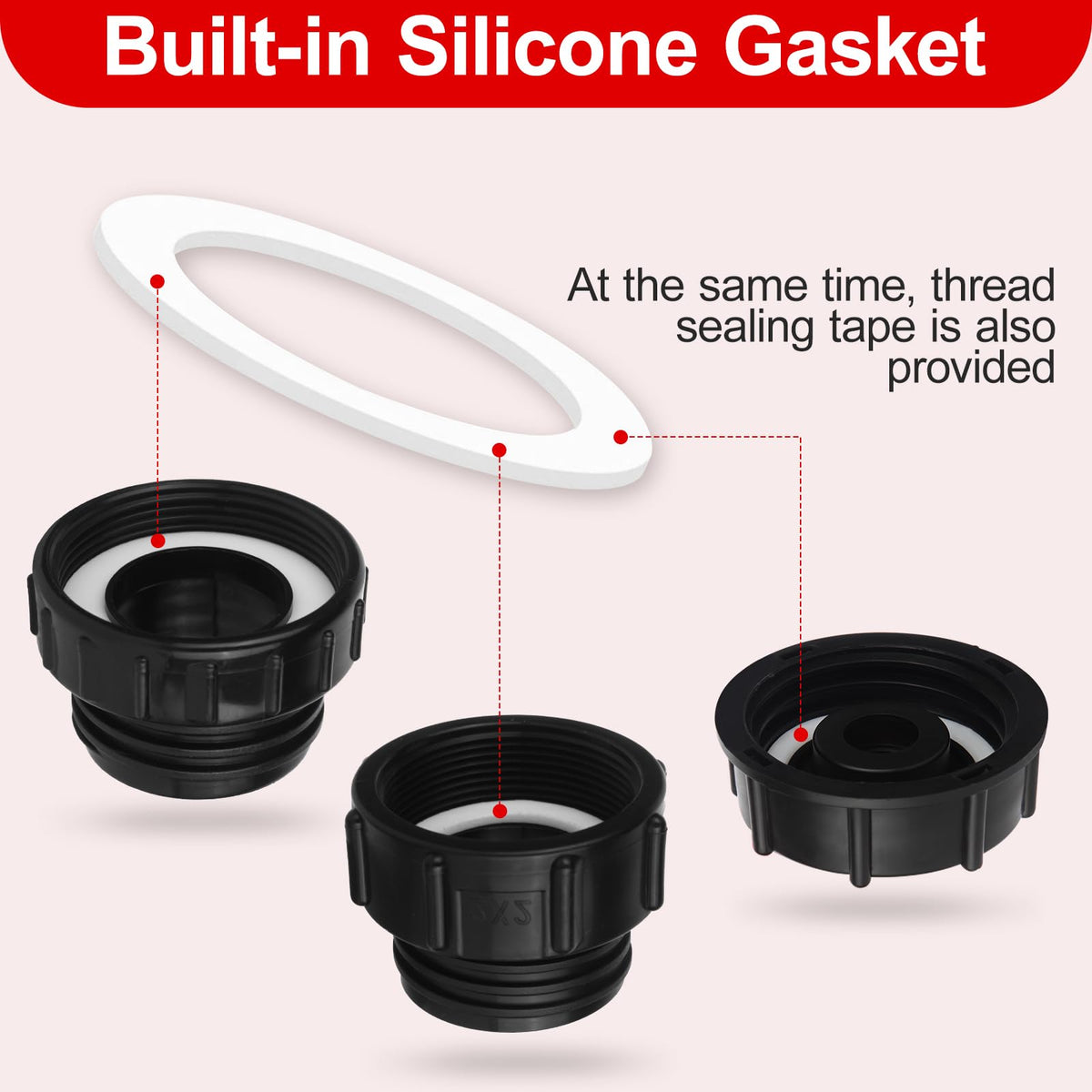 VYH IBC adapter 2-inch coarse-thread for rugged outdoor use.