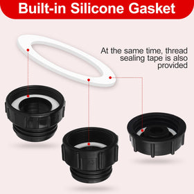 VYH IBC adapter 2-inch coarse-thread for rugged outdoor use.