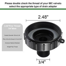 VYH LDPE gasket seals the garden hose connection