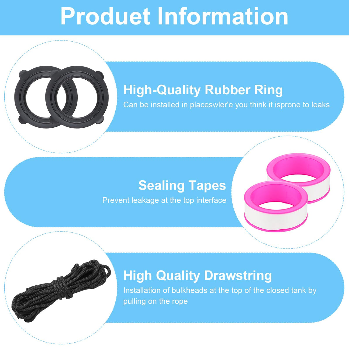 VYH rubber gaskets provide reliable outdoor sealing.