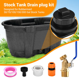 VYH Rubbermaid stock tank plug for 150-gallon tanks, robust seal and stable drainage