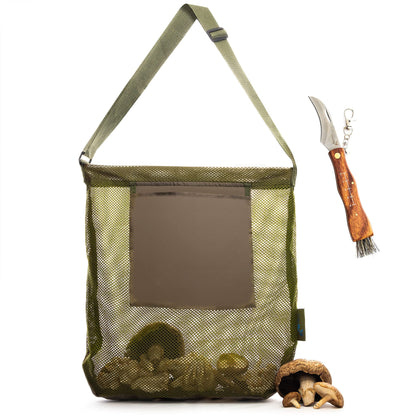 VylerSky foraging bag with collapsible mesh design for easy carrying and airflow.