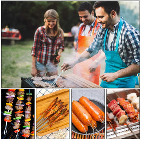 VYNFLICK dishwasher-safe skewers for easy cleaning and reuse