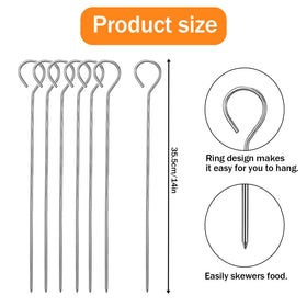 VYNFLICK skewers with pointed tips for easy piercing and prep