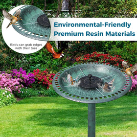 Vypart Bird Bath 28-inch diameter accommodates multiple birds for bathing and drinking