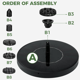 Vypart water level guidance for reliable fountain in sun.