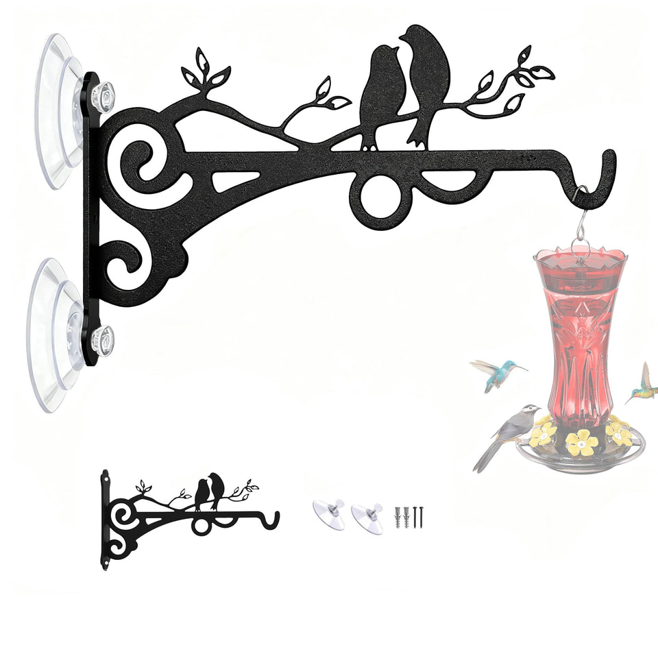 VYTTOX window hummingbird feeder hook mounted on glass for clear indoor viewing