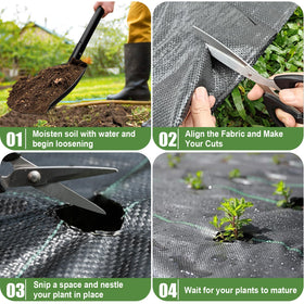 VZNEK easy-to-cut fabric with green guidelines for precise installation.