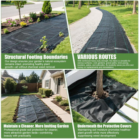 VZNEK landscaping fabric for soil stabilization and erosion prevention.