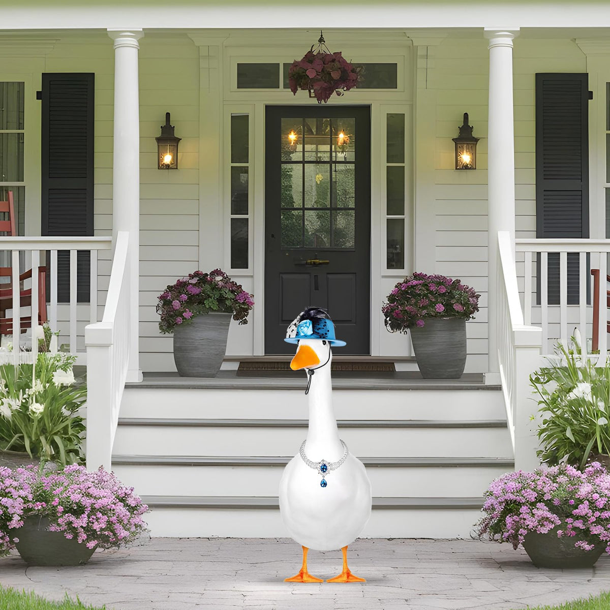 Vzuito outfit fits 17- and 23-inch lawn geese for a snug look.