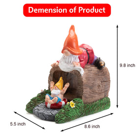 VZVXCC resin gnome statue provides durable outdoor decor for years