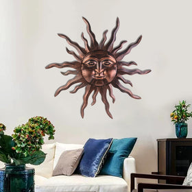 VZVXCC sun wall art indoor bronze suits living rooms and hallways