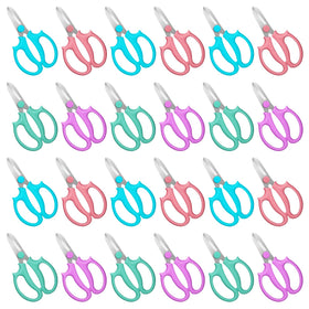 VZZNN 24-piece flower scissors with color variety for quick pruning and crafts