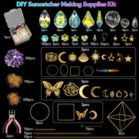 VZZNN durable metal hardware keeps suncatchers sparkling year-round.