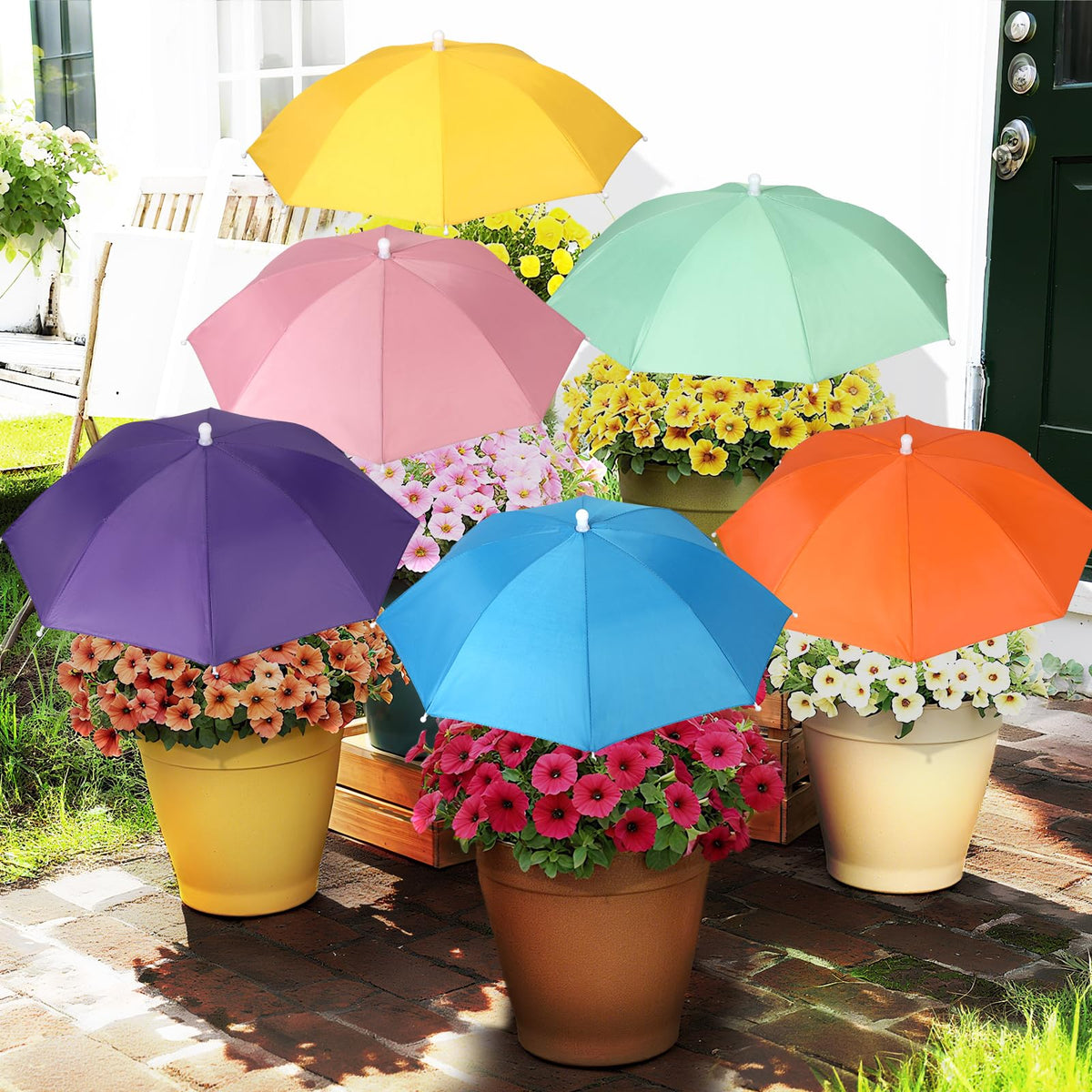 VZZNN plant umbrella canopy shields sun-sensitive plants.