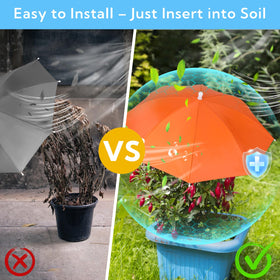 VZZNN quick setup saves time shading beds and pots.