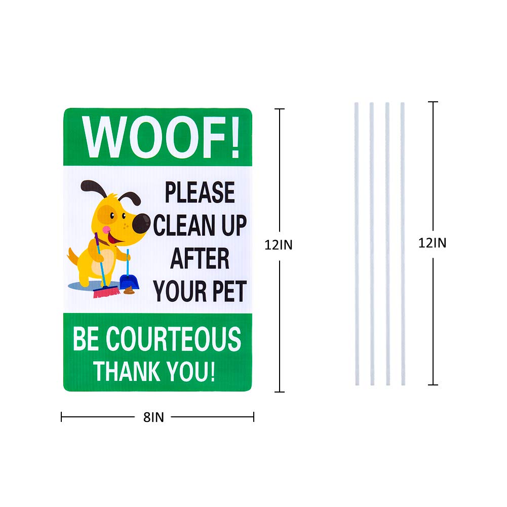 WaaHome 8x12 inch yard sign is highly visible in yards.