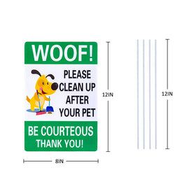 WaaHome 8x12 inch yard sign is highly visible in yards.