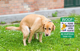 WaaHome waterproof 4mm corrugated plastic sign withstands outdoor conditions.