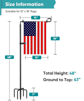 Waaliji 12x18-banner-display provides clear visibility for yard decor.