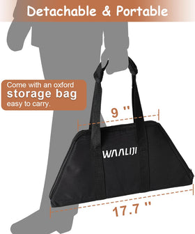Waaliji fire pit disassembled and packed in the included carrying bag