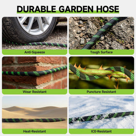 Wabolay garden hose withstands up to 600 PSI for safe high-pressure cleaning.