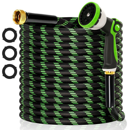 Wabolay garden hose 75ft length for steady water flow during outdoor tasks.
