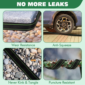 Wabolay lightweight flexible hose moves easily around trees and corners