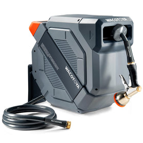 Wacotoya retractable hose reel bracket shows durable aluminum alloy support