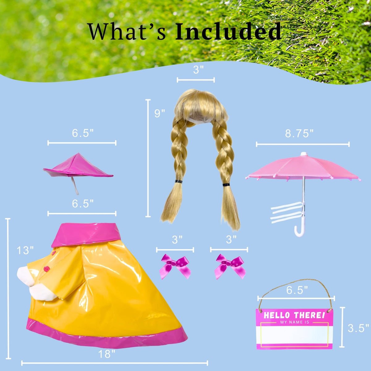 Waddli pink umbrella adds whimsy to the goose statue display outdoors