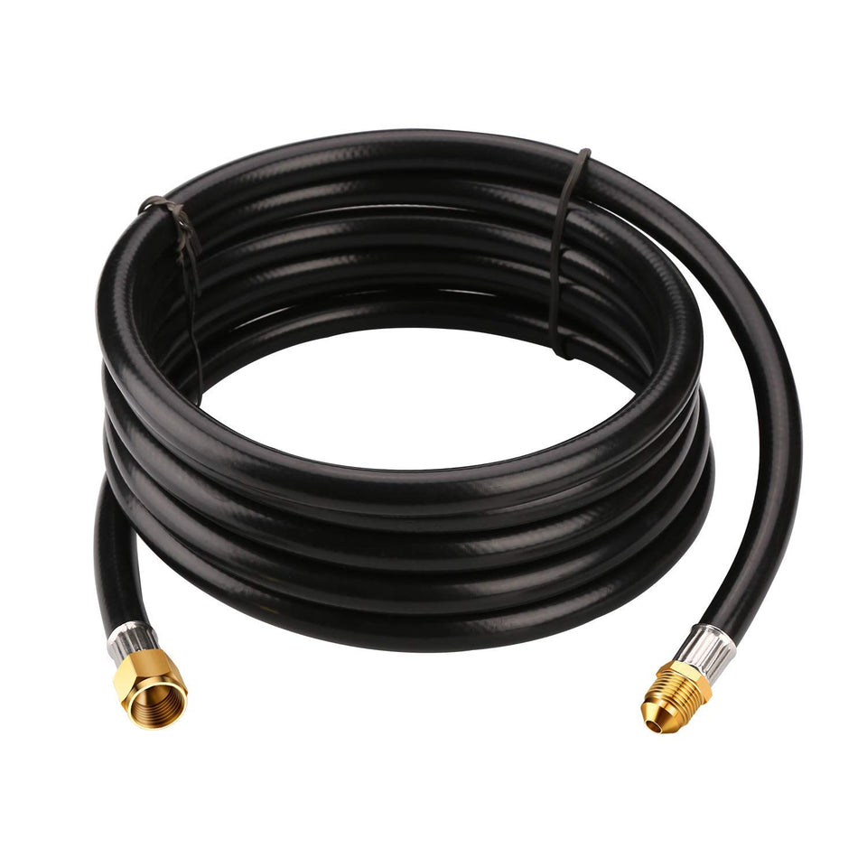 WADEO 12ft propane extension hose with 3/8 in flare fittings for flexible grilling