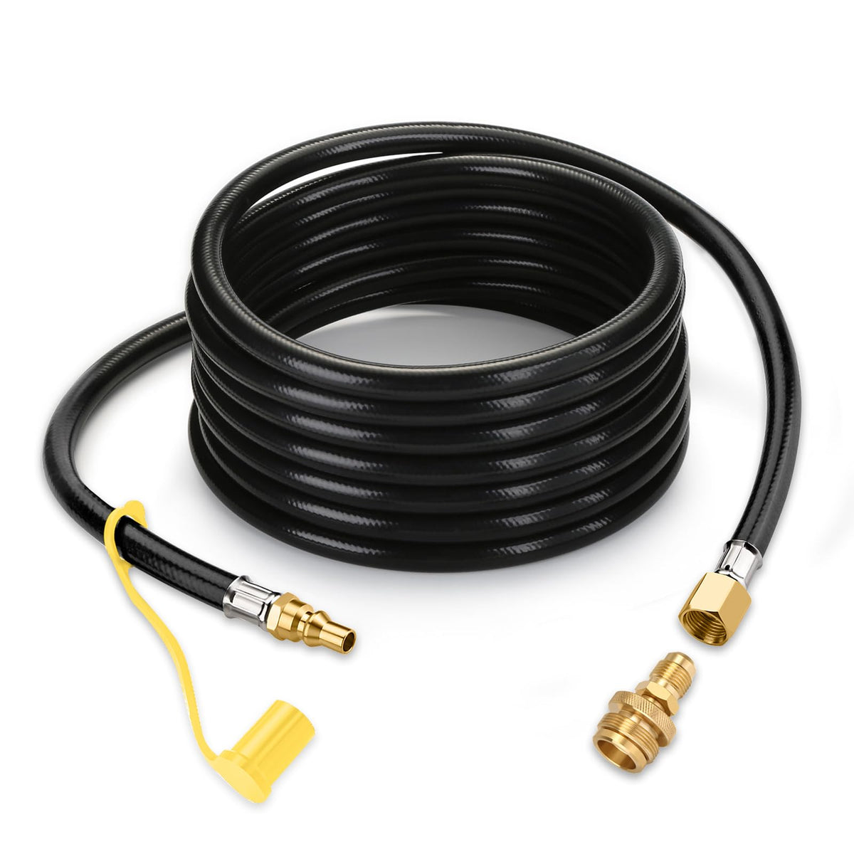 WADEO 17 ft hose for RV-to-grill connection, durable and flexible