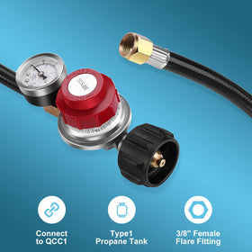 WADEO 3/8 flare fittings provide reliable connections for grills and fryers