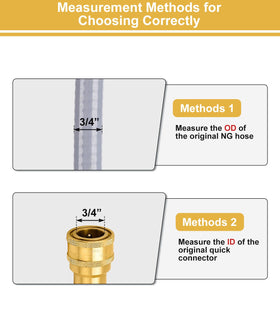 WADEO adapter view showing 1/2 inch male NPT to quick-connect.