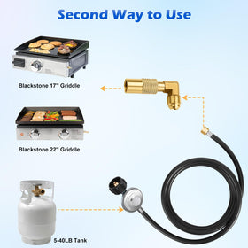 Wadeo Blackstone compatibility illustration showing easy grill swaps.