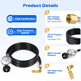 Wadeo brass elbow adapter shown for secure, corrosion-resistant connections.
