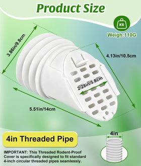 WADEO downspout extension guard being attached to block leaves and small pests.