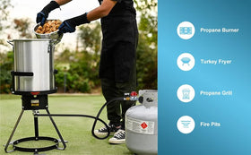WADEO 4 ft hose keeps regulator away from heat sources during cooking