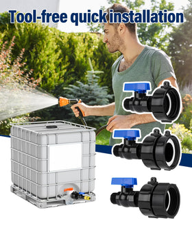 WADEO garden hose quick-connect for fast hose attachment.