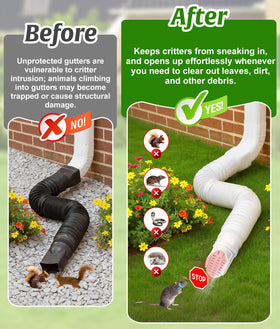 WADEO leaf-block filter capturing twigs and leaves to keep drains clear.