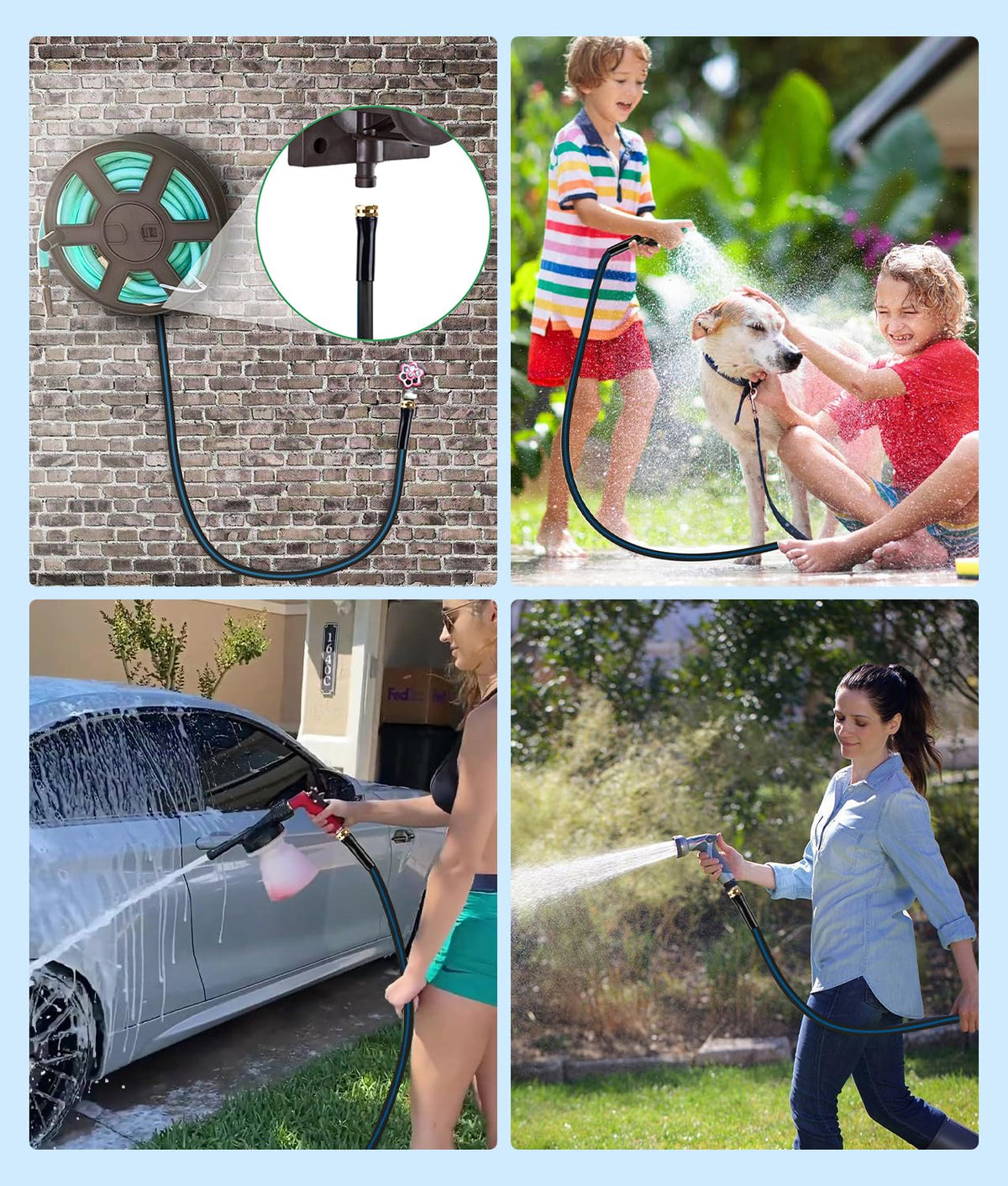 WADEO lightweight and flexible lead-in hose reduces user fatigue during use.