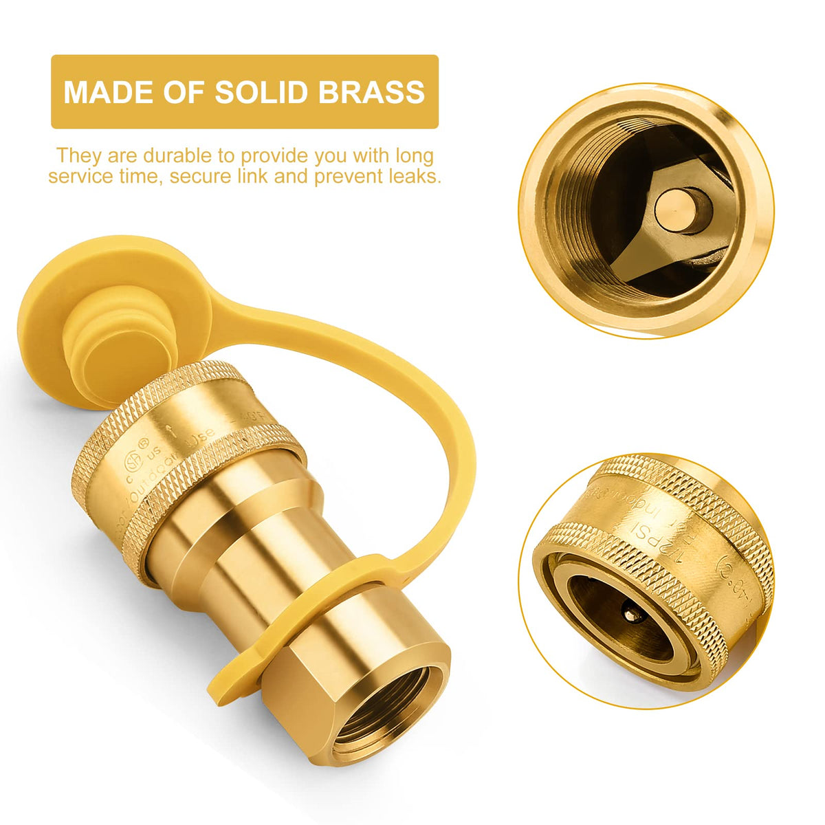 WADEO low-pressure gas compatibility for grills and heaters.