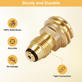 WADEO adapter kit fits MR Buddy heaters and other propane appliances.