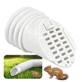 WADEO rain gutter guard ready for installation on standard 4-inch downspout extension, debris protection.