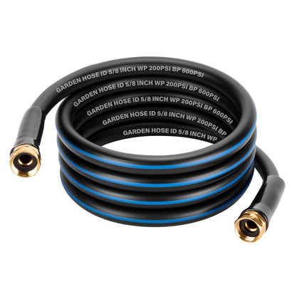WADEO short garden lead-in hose with 360-degree swivel handle for tangle-free watering.