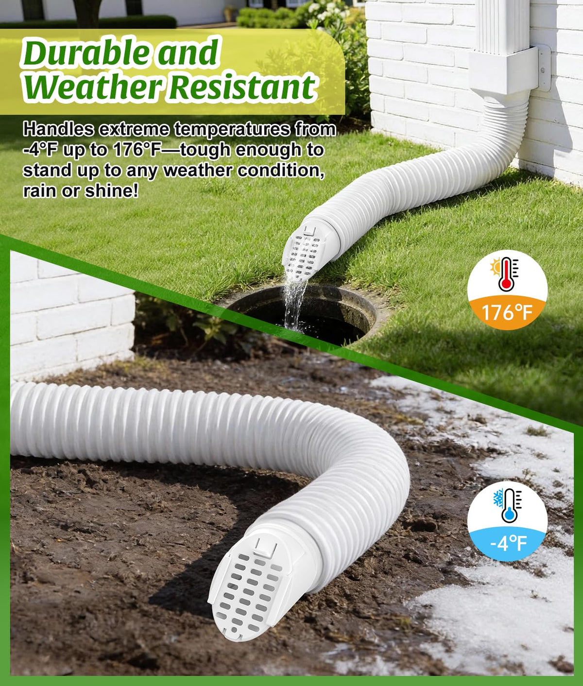 WADEO installation made simple with standard 4-inch connections.
